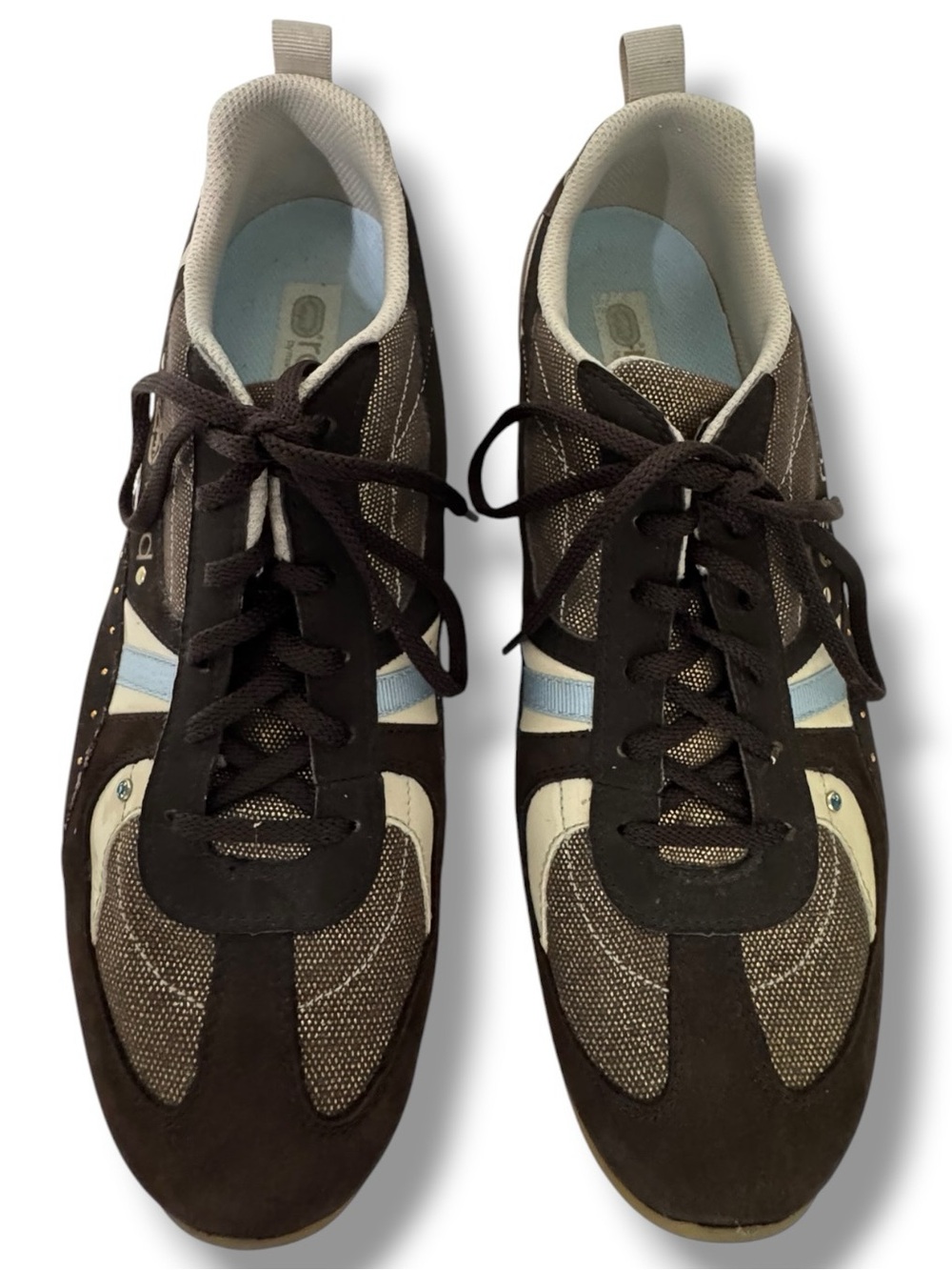 RED by Marc Ecko Sneakers Women’s 11 Brown Beige Y2K Low Top Logo Shoes